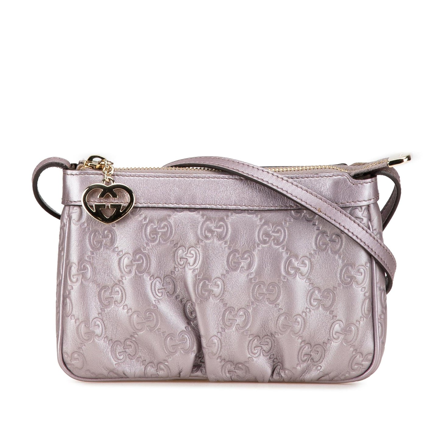Gucci Small Metallic Guccissima Lovely Crossbody