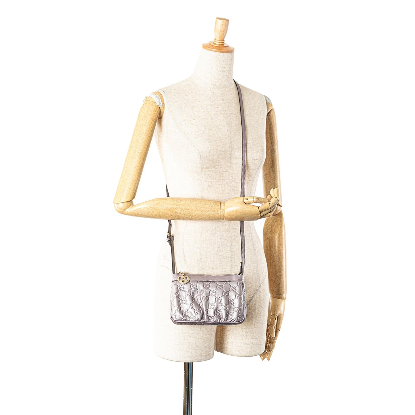 Gucci Small Metallic Guccissima Lovely Crossbody