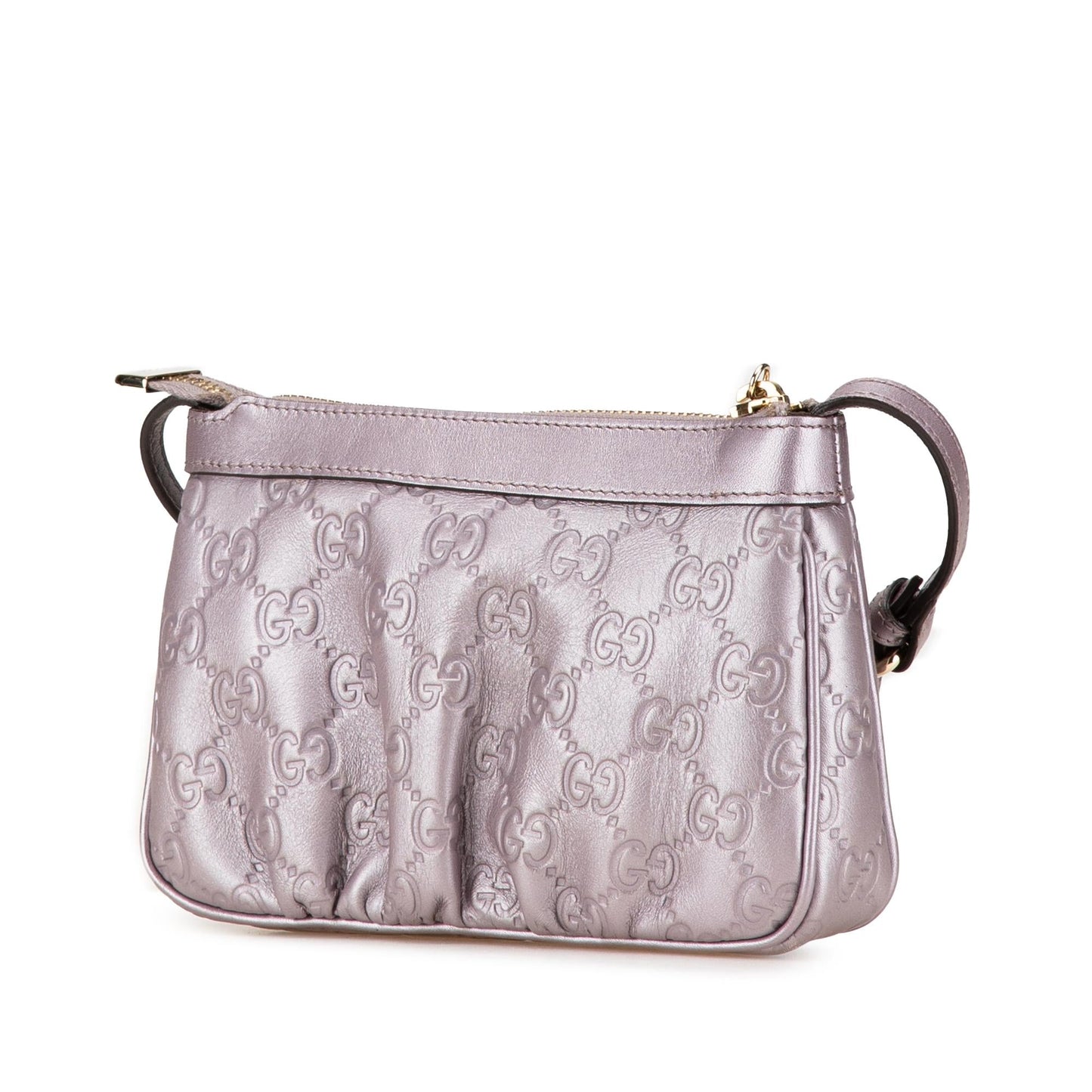Gucci Small Metallic Guccissima Lovely Crossbody