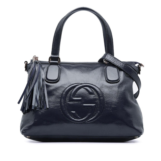 Gucci Small Patent Soho Working Satchel (SHG-xMBICY)
