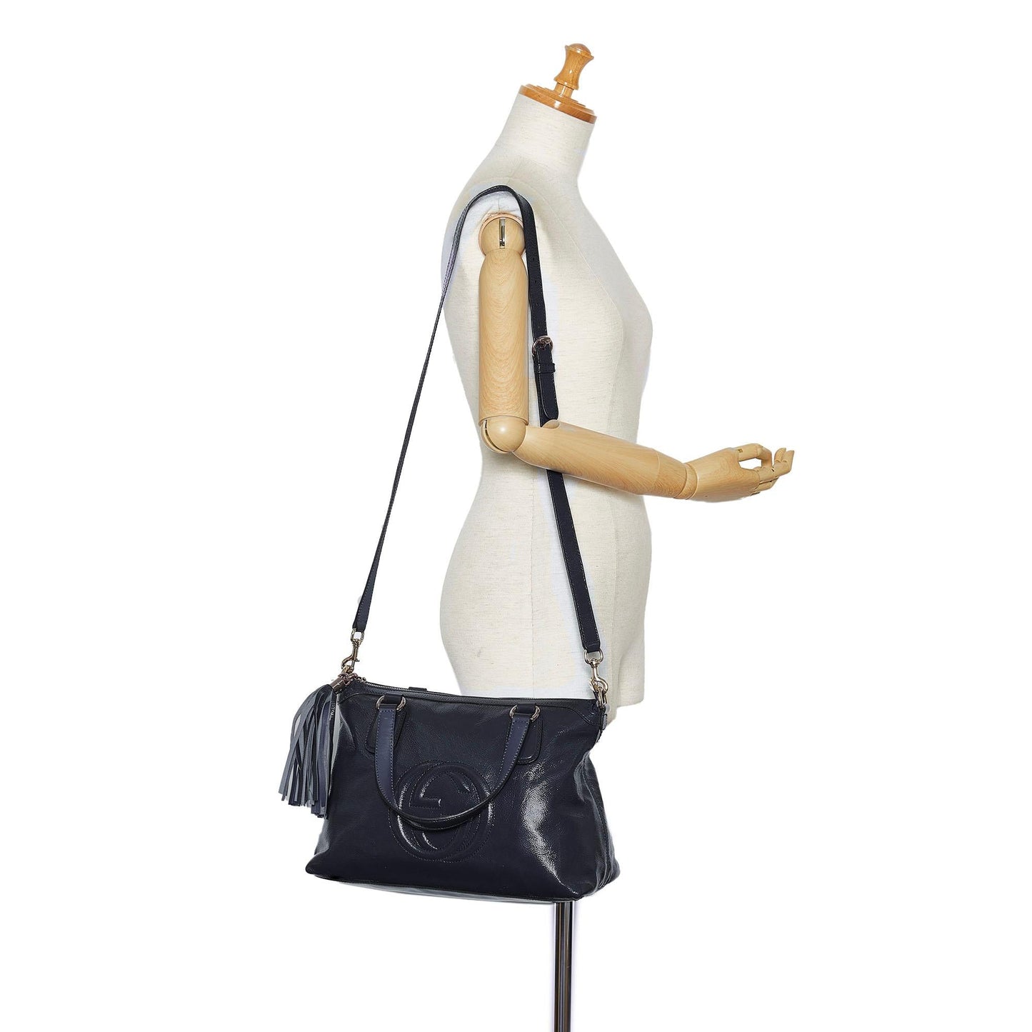 Gucci Small Patent Soho Working Satchel (SHG-xMBICY)