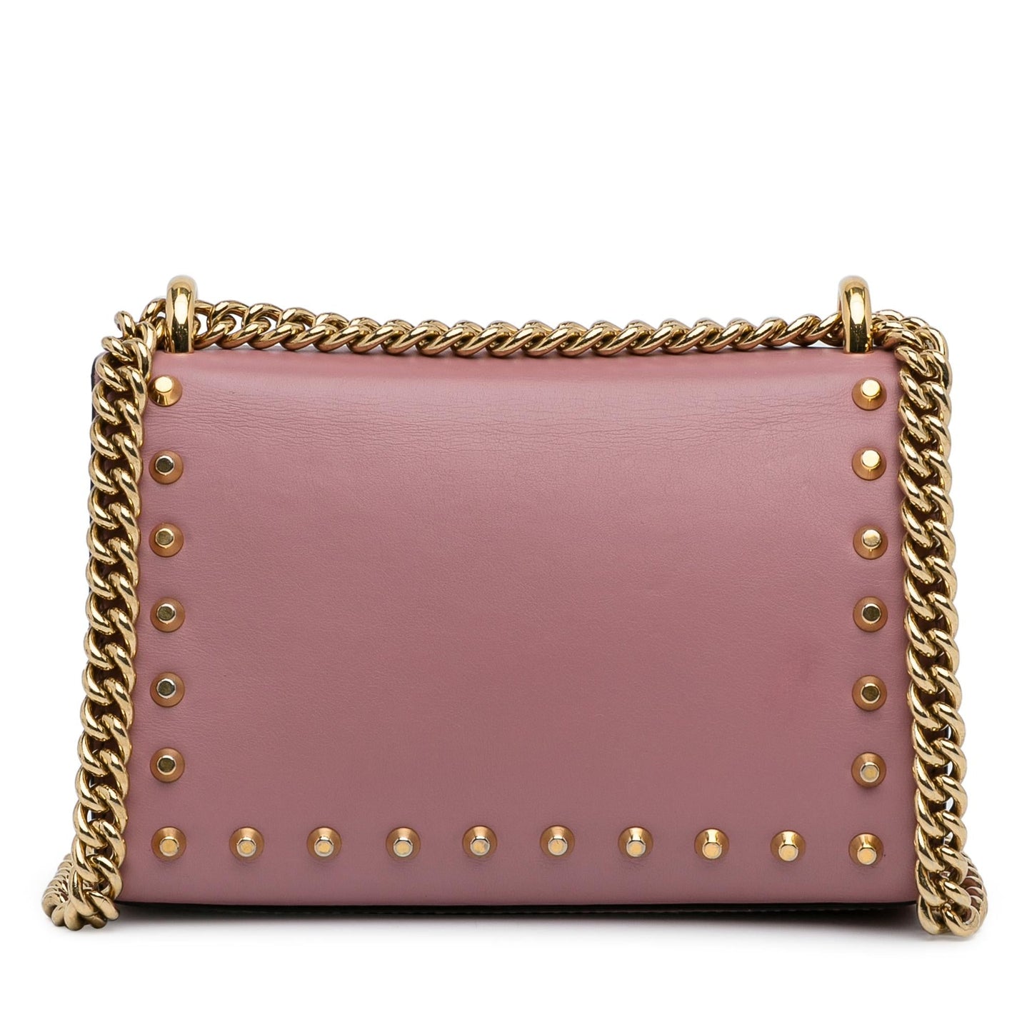 Gucci Small Pearl Studded Padlock Crossbody (SHG-9EXoma)