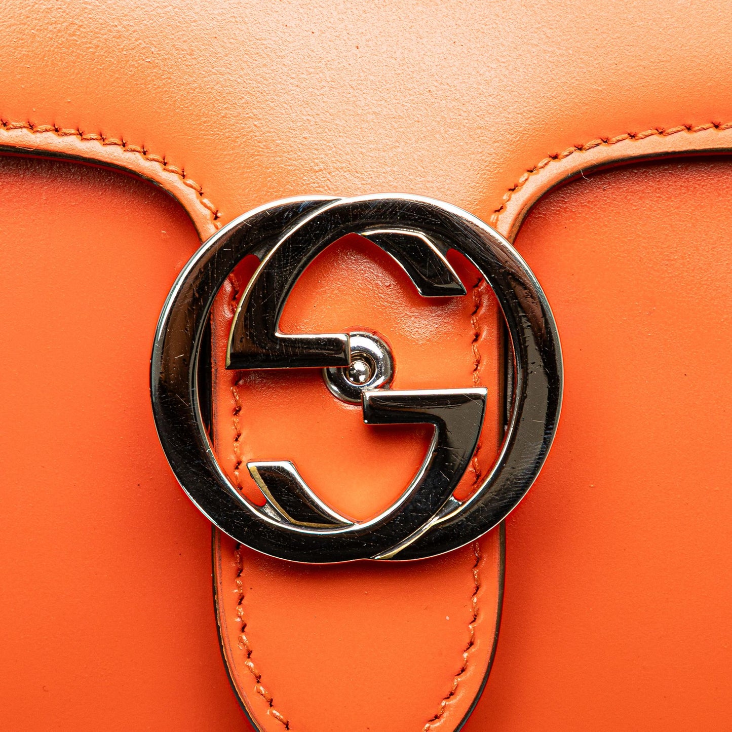 Gucci Small Polished Calfskin Interlocking G Dollar Crossbody