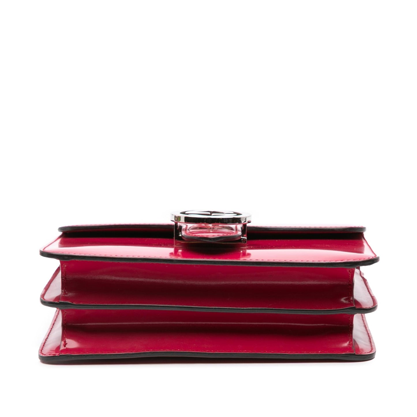 Gucci Small Polished Calfskin Interlocking G Dollar Crossbody