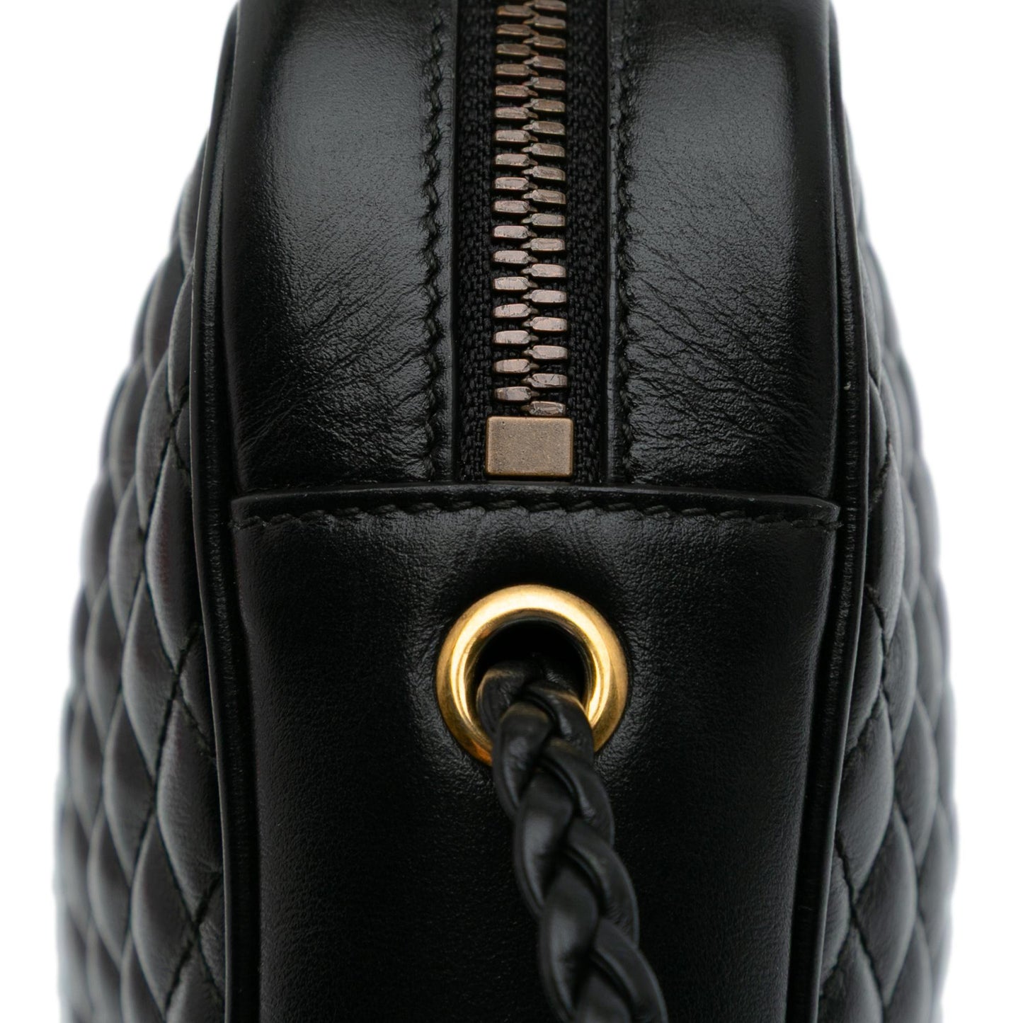 Gucci Small Quilted Leather Web Trapuntata Crossbody