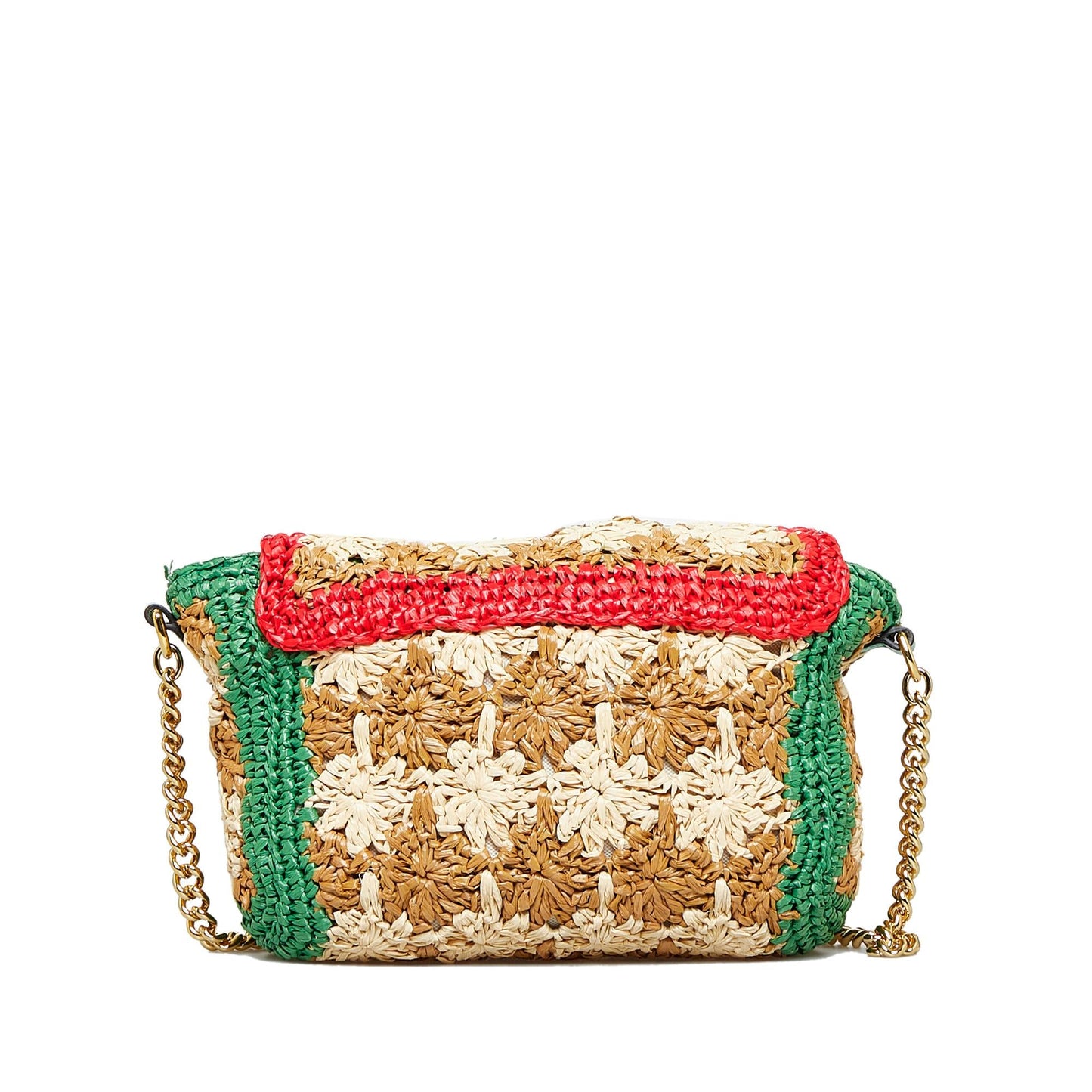 Gucci Small Raffia GG Marmont Crossbody (SHG-sRQ7mp)