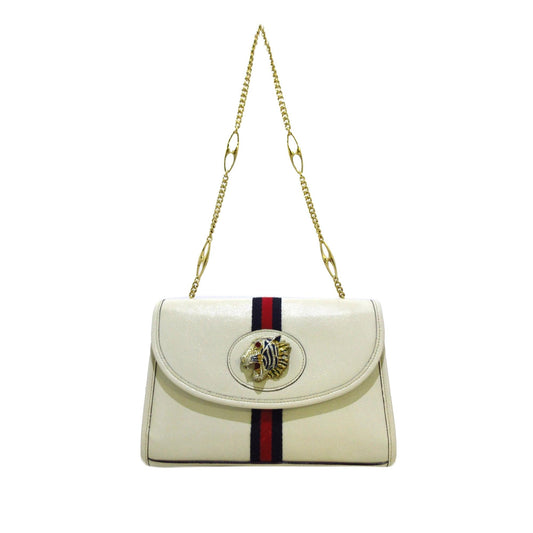 Gucci Small Rajah Web Chain Satchel (SHG-9eTmkE)