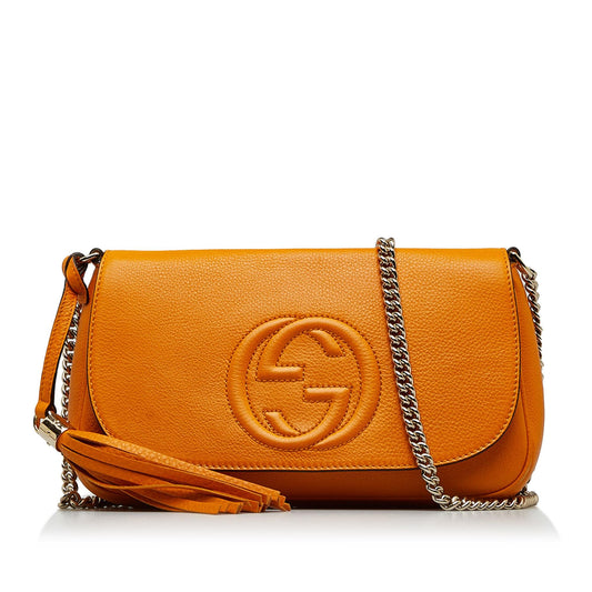 Gucci Soho Flap Chain Crossbody Bag (SHG-JIBqS7)