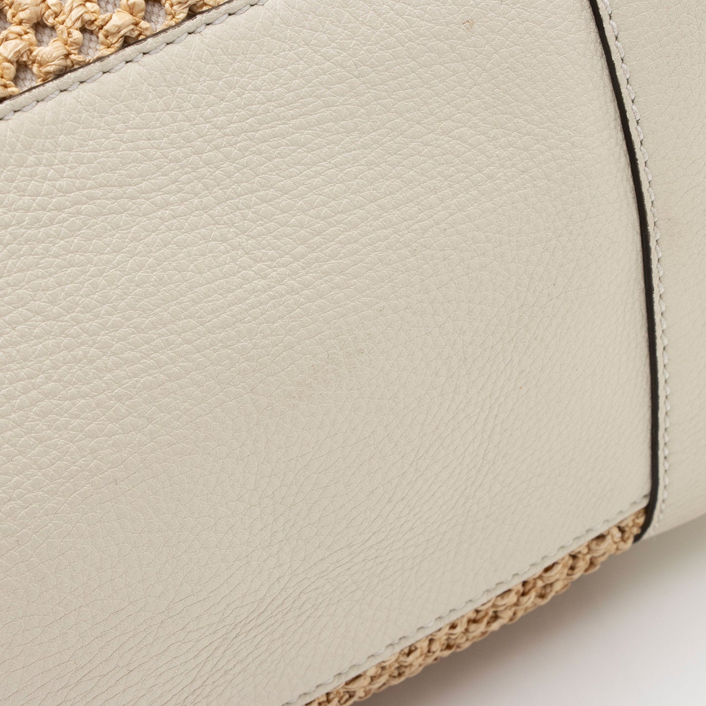 Gucci Straw Bamboo Top Handle Satchel (SHF-8UehuG)