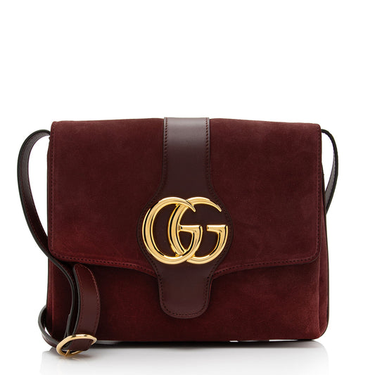 Gucci Suede Arli Medium Shoulder Bag (SHF-JMmi1x)