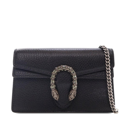 Gucci Super Mini Dionysus Leather Crossbody Bag (SHG-vzCgCv)