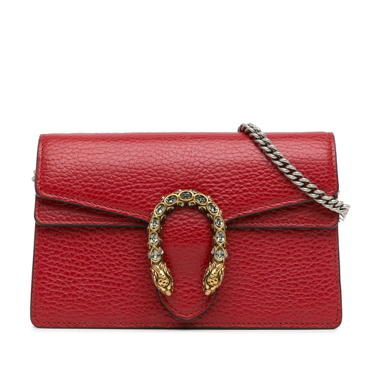 Gucci Super Mini Dionysus Leather Crossbody Bag (SHG-TExsMz)
