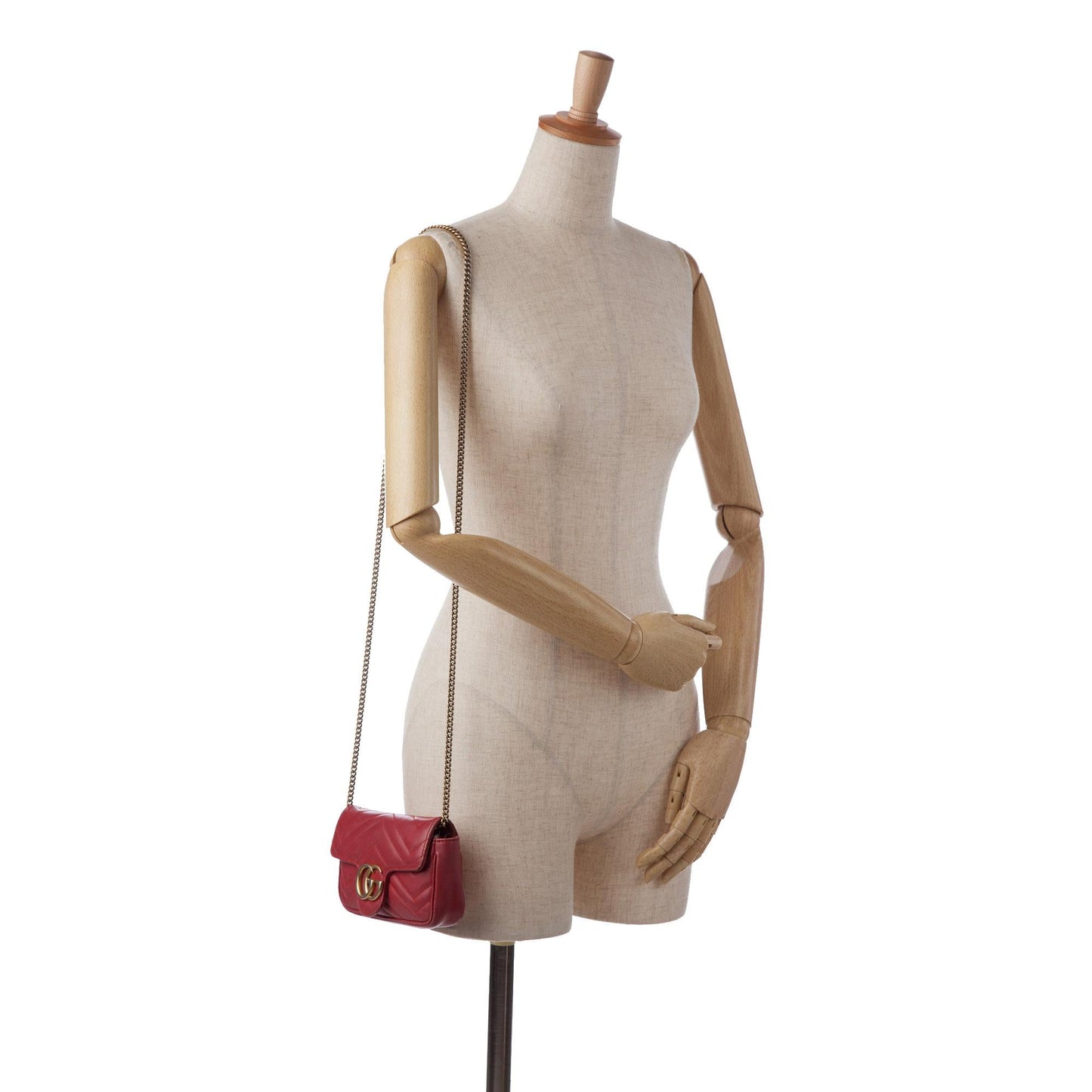 Gucci Super Mini GG Marmont Matelasse Crossbody Bag