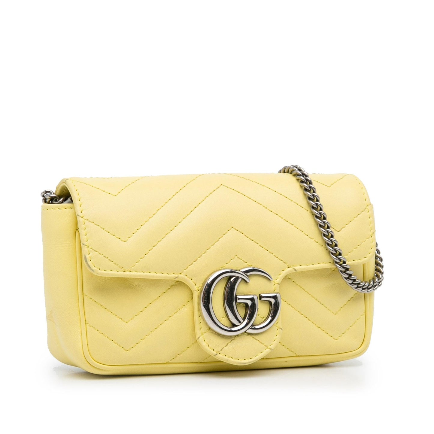 Gucci Super Mini GG Marmont Matelasse Crossbody Bag (SHG-09ddxk)