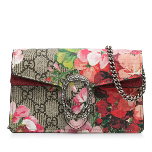 Gucci Super Mini GG Supreme Blooms Dionysus Crossbody (SHG-6oeuc4)