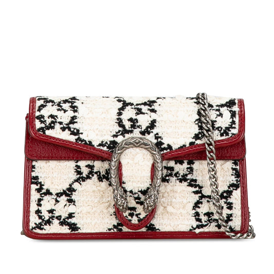 Gucci Super Mini GG Tweed Dionysus Crossbody Bag (SHG-7DgKGM)