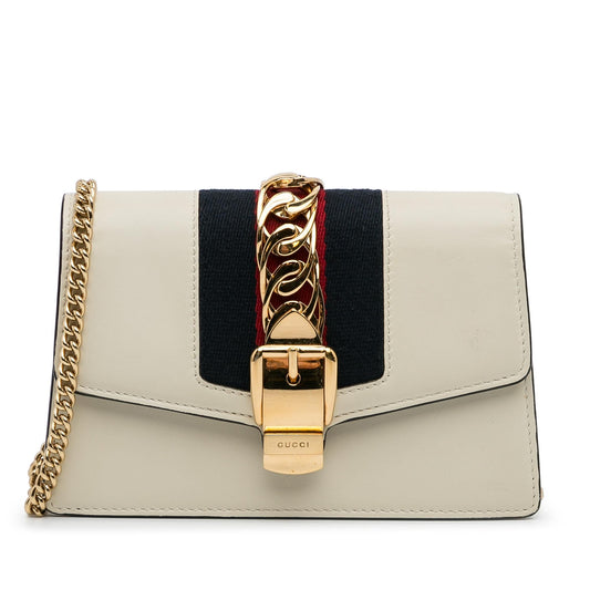Gucci Super Mini Sylvie Chain Bag (SHG-yNIHwW)