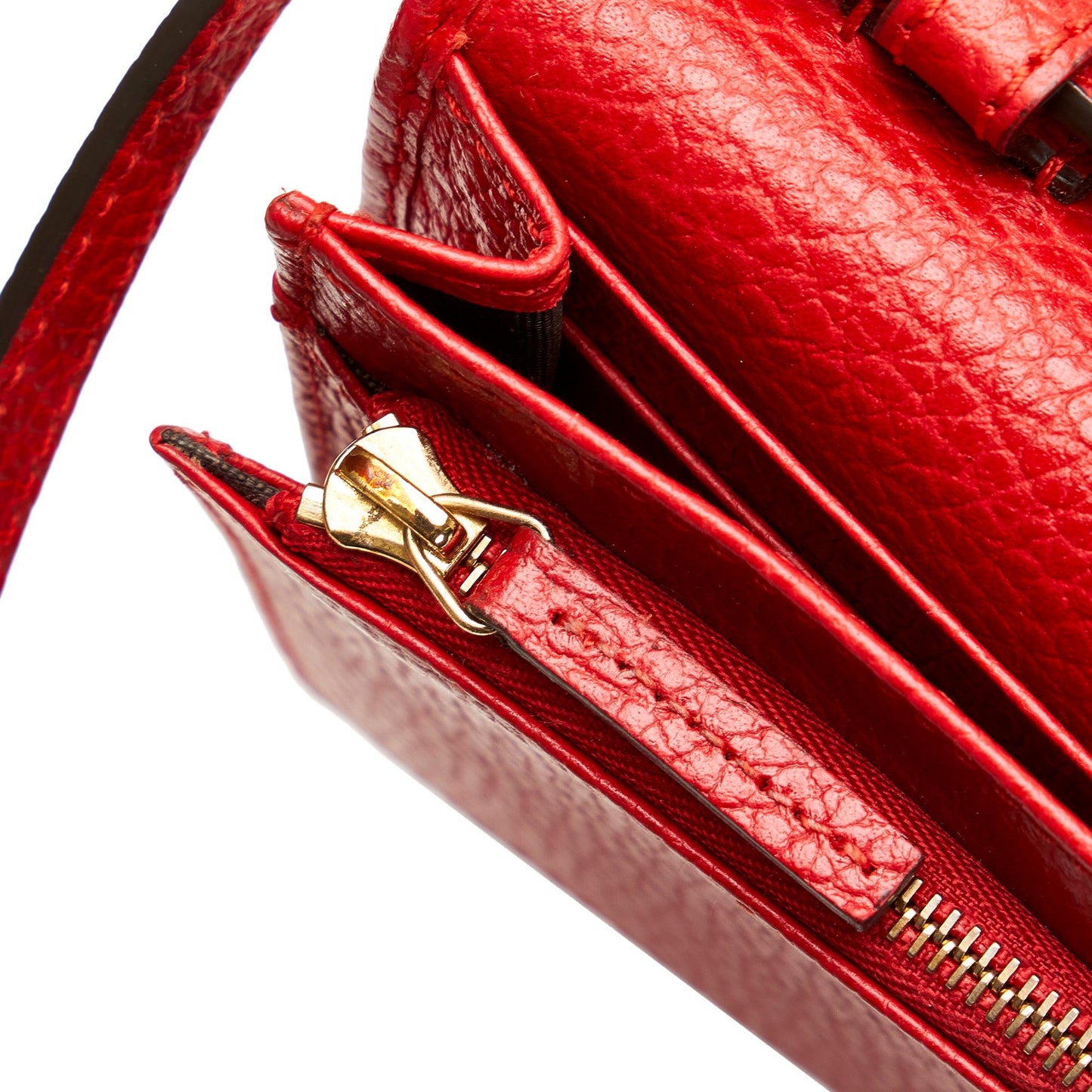 Gucci Swing Leather Continental Wallet on Strap (SHG-Ht1Fw3)