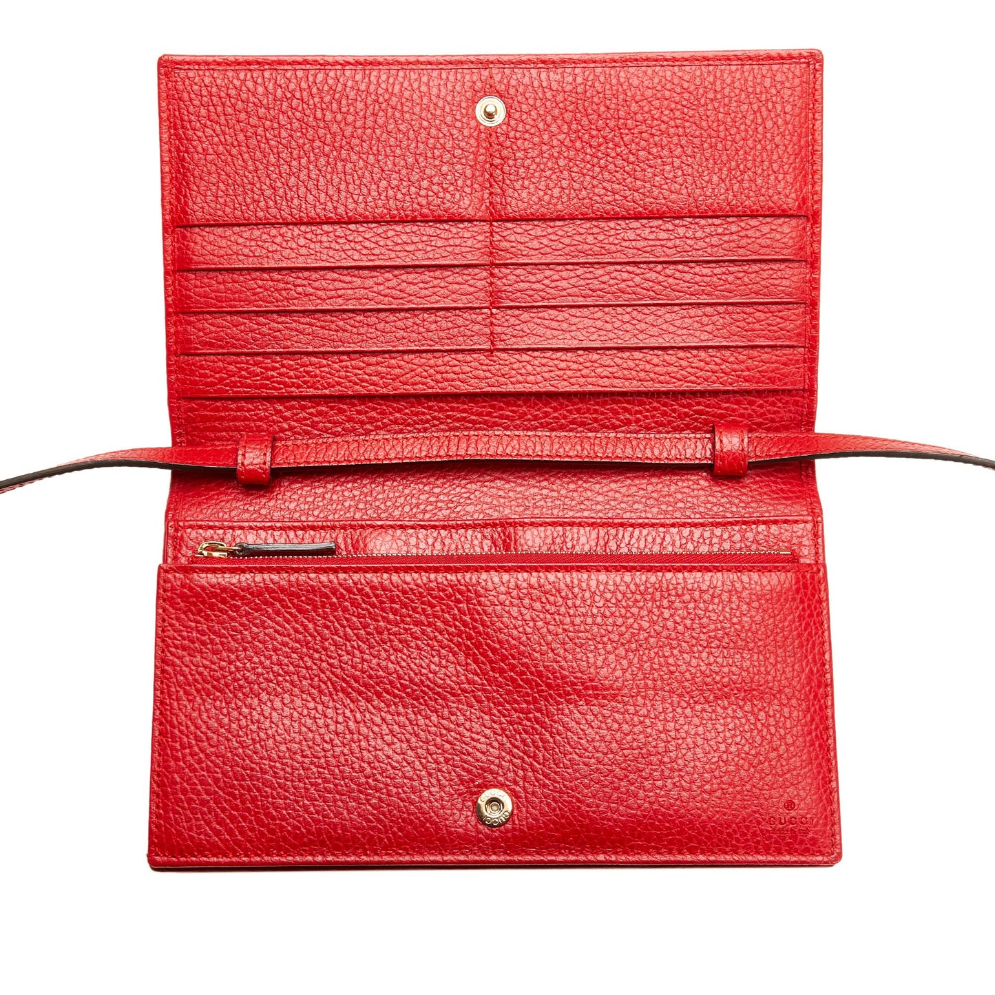 Gucci Swing Leather Continental Wallet on Strap (SHG-Ht1Fw3)