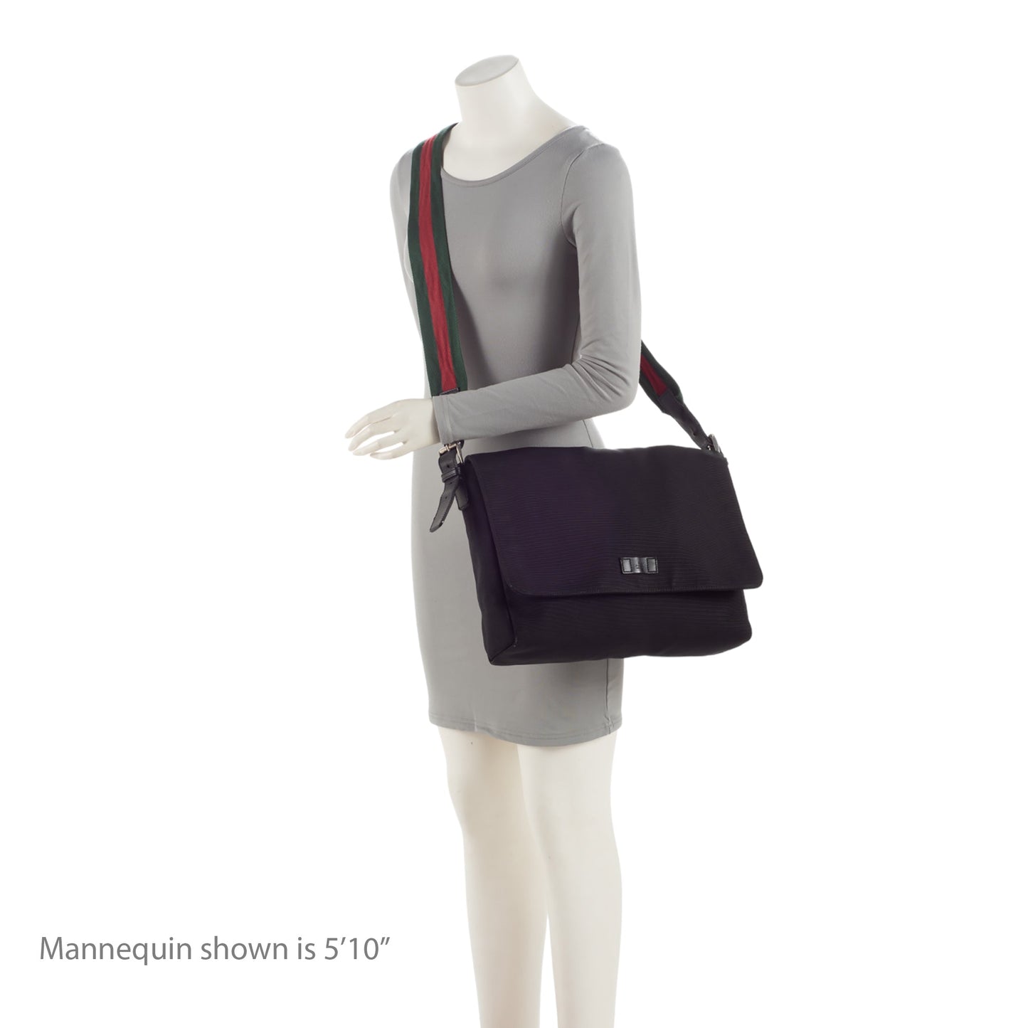 Gucci Techno Canvas Web Strap Flap Messenger (SHF-fSJ95Q)