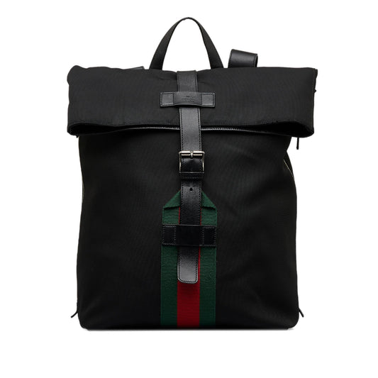 Gucci Techno Web Fold Over Backpack (SHG-MLgr7B)