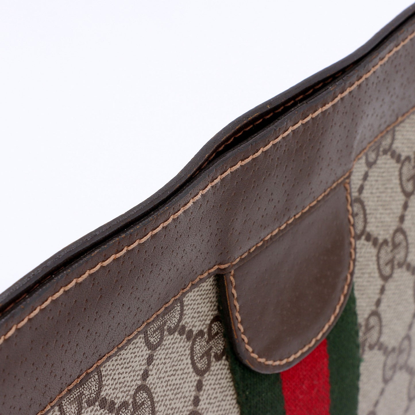 Gucci Vintage GG Plus Web Clutch (SHF-KLWssC)