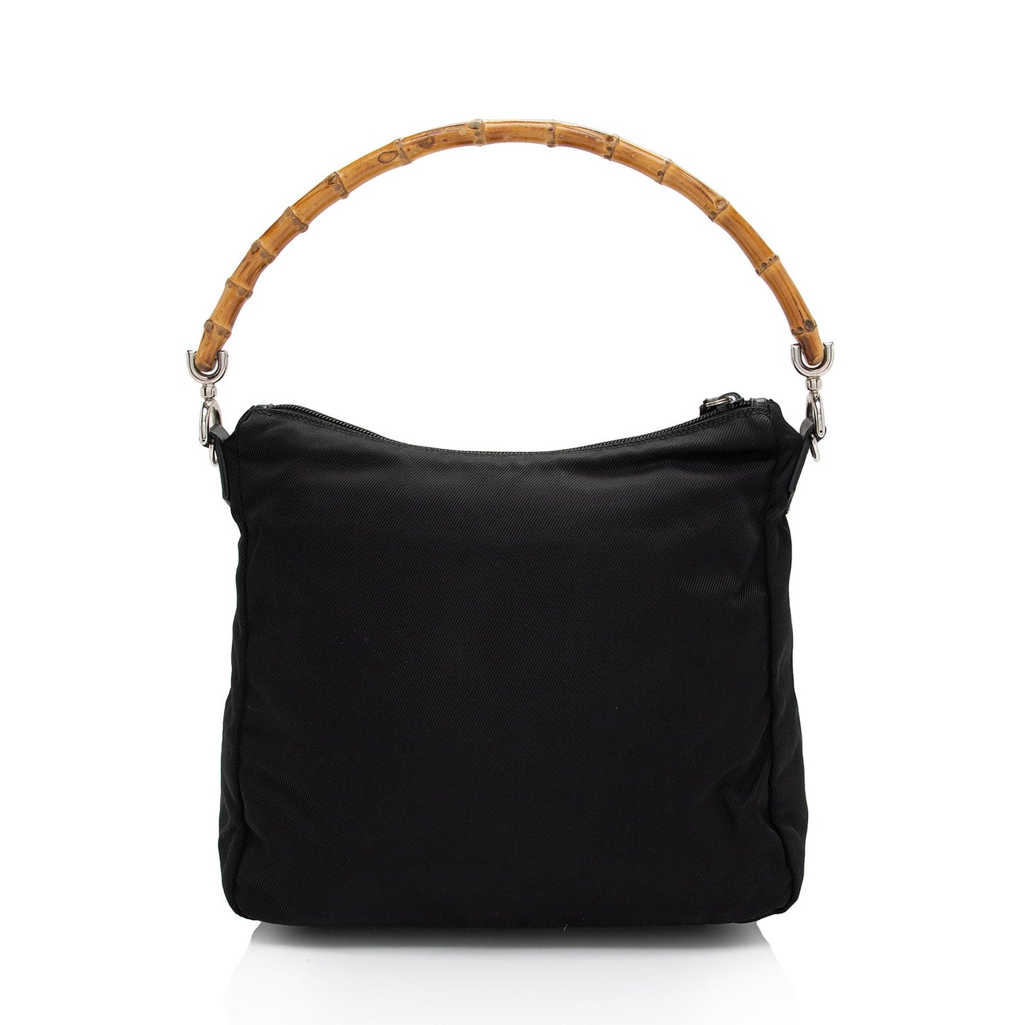 Gucci Vintage Nylon Bamboo Hobo (SHF-jDdhwP)