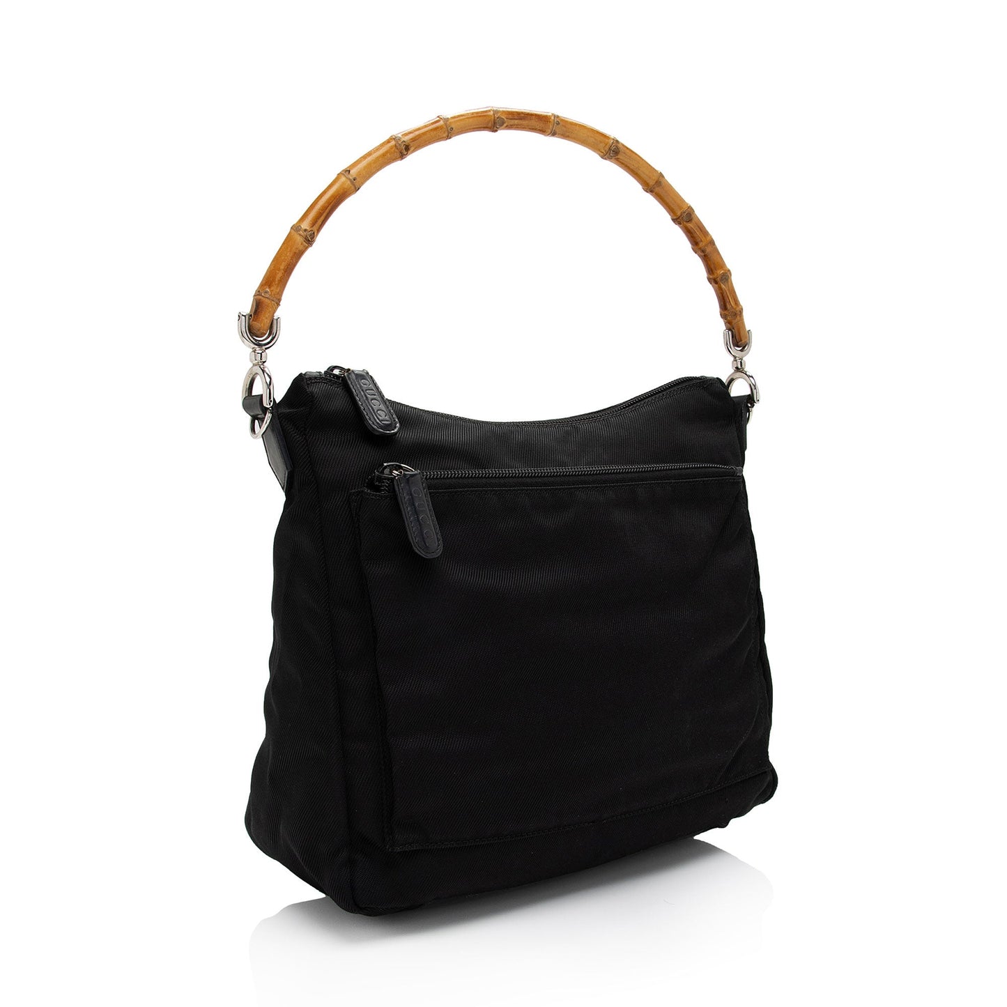 Gucci Vintage Nylon Bamboo Hobo (SHF-jDdhwP)
