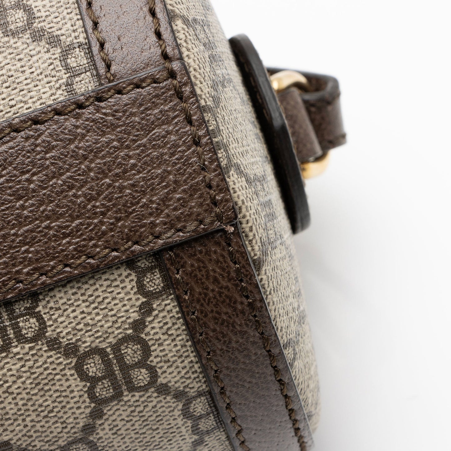 Gucci x Balenciaga BB Supreme Monogram Web Ophidia Boston Bag (SHF-XYpX9x)