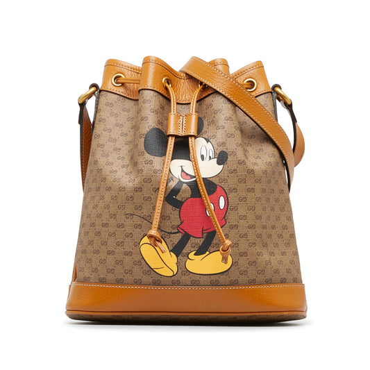 Gucci x Disney Small GG Supreme Bucket Bag (SHG-USm5CD)