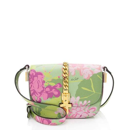 Gucci x Ken Scott Leather Floral Sylvie 1969 Mini Crossbody