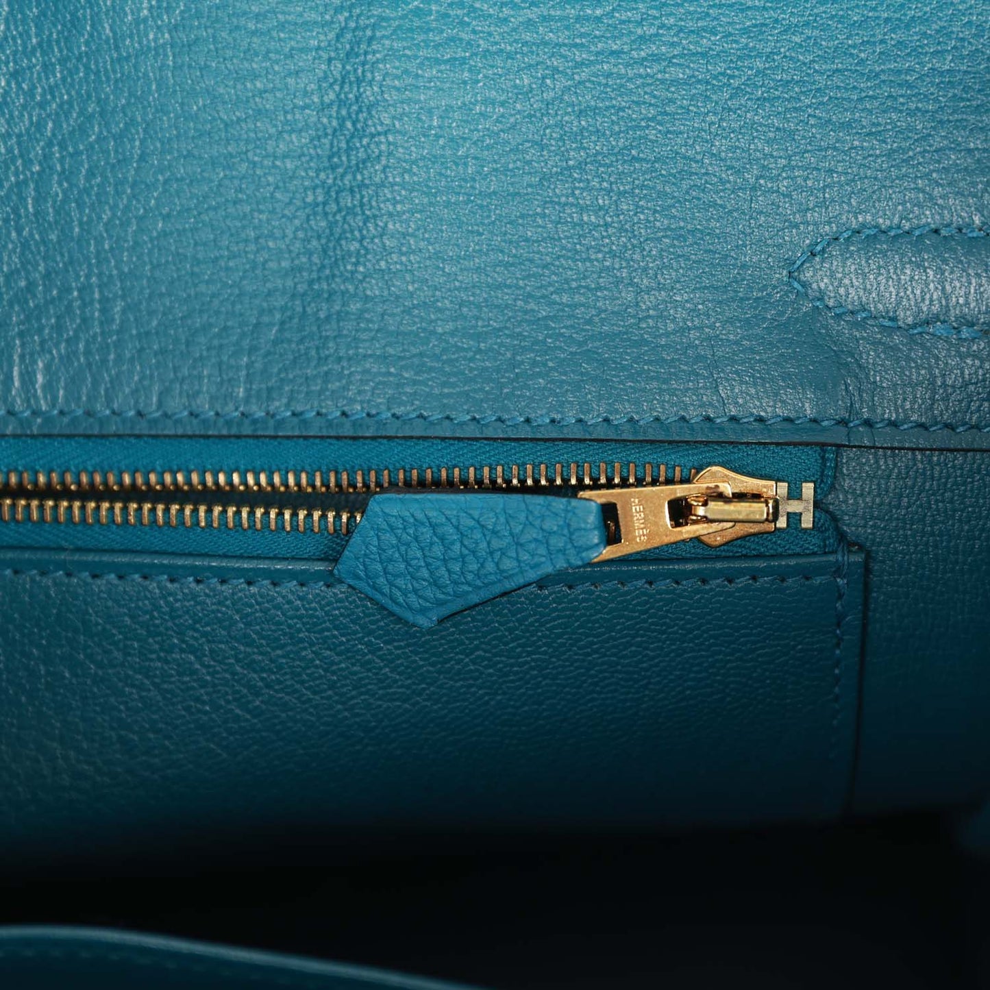 Hermes Birkin 25 Cobalt Togo Gold Hardware
