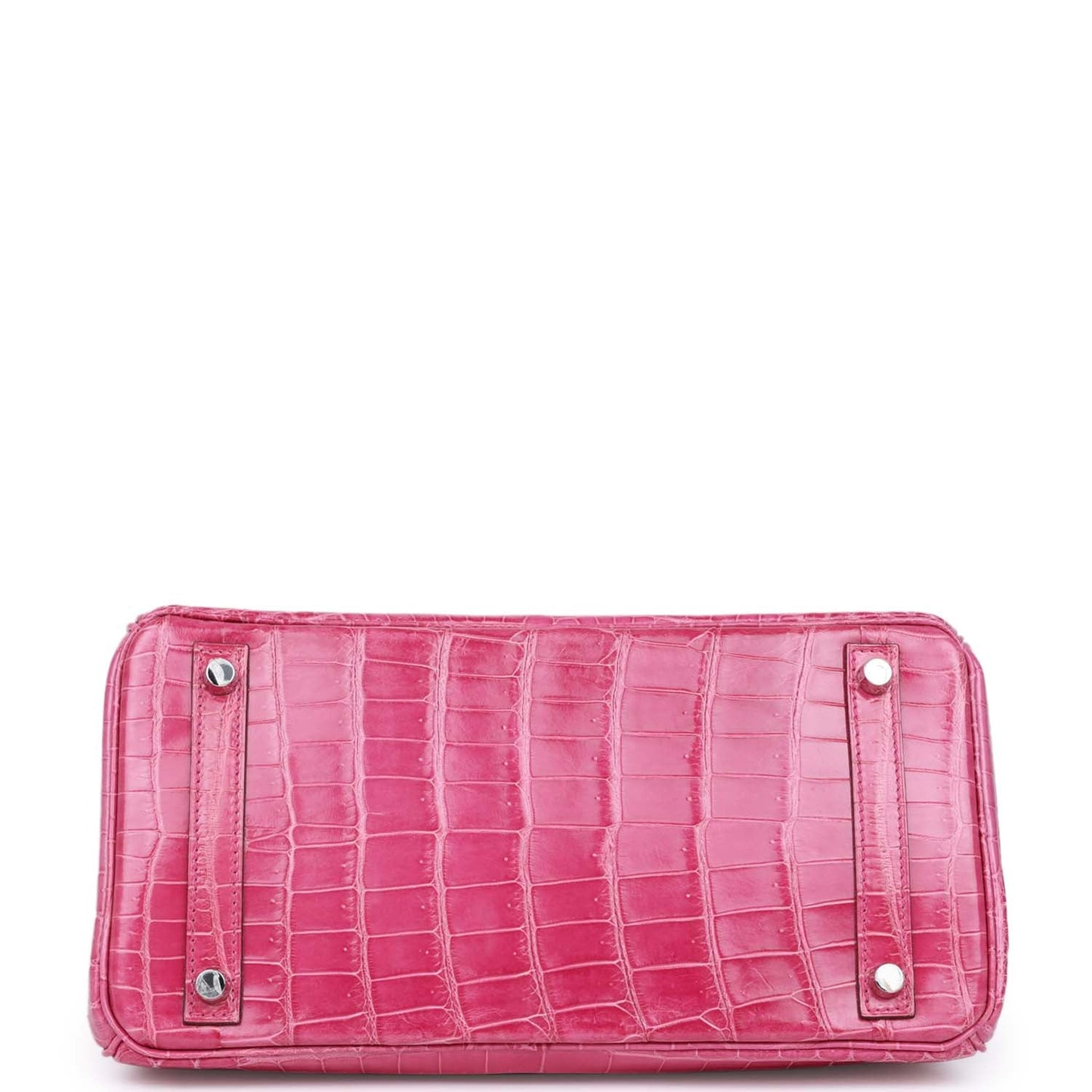 Hermes Birkin 30 Fuschia Shiny Niloticus Crocodile Palladium Hardware