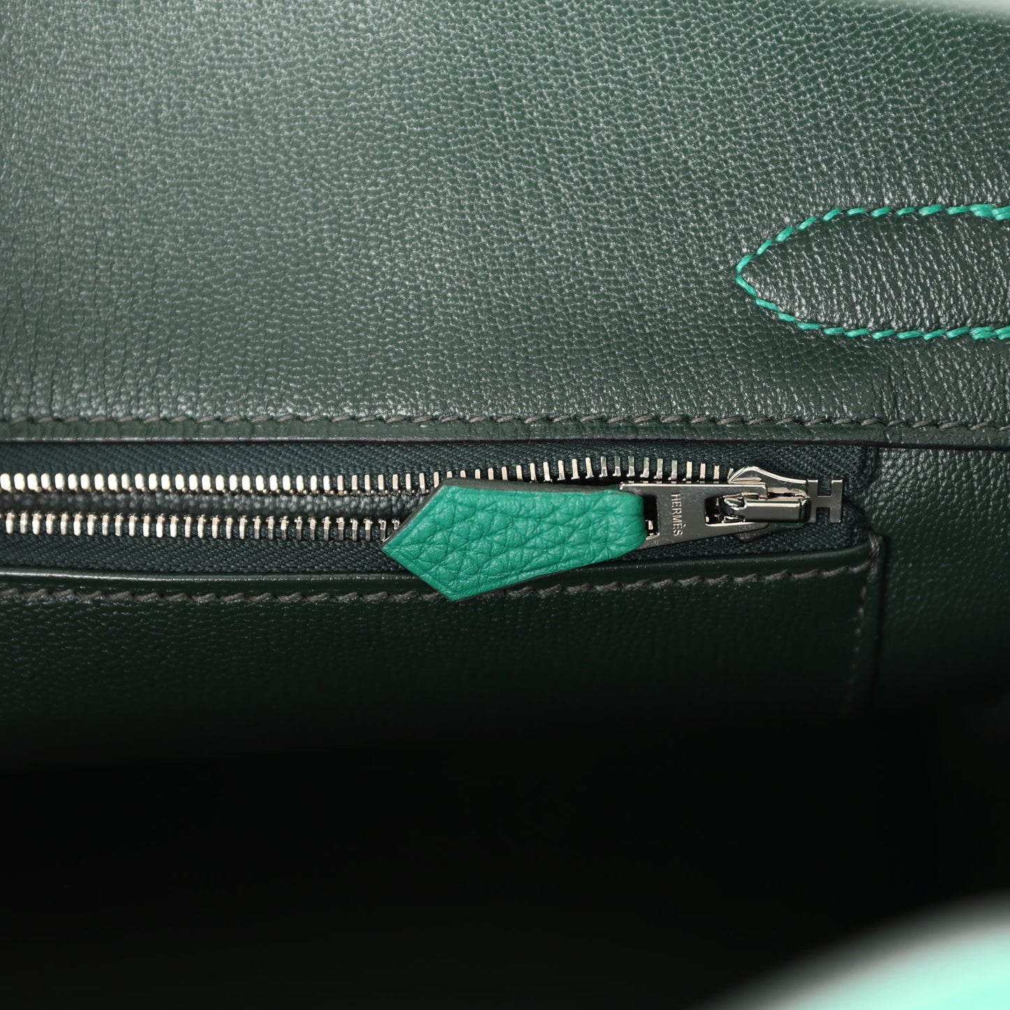 Hermes Birkin 30 Vert Vertigo Verso Clemence Palladium Hardware