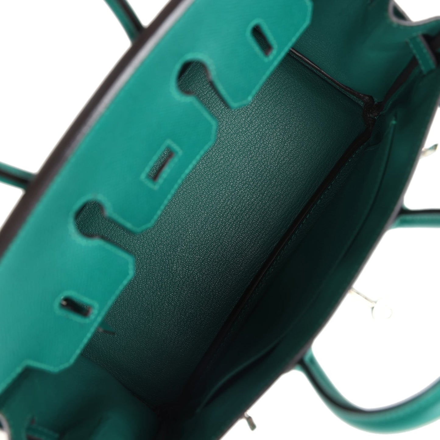 Hermes Birkin 25 Malachite Epsom Palladium Hardware