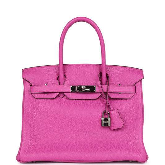 Hermes Birkin 30 Magnolia Clemence Palladium Hardware