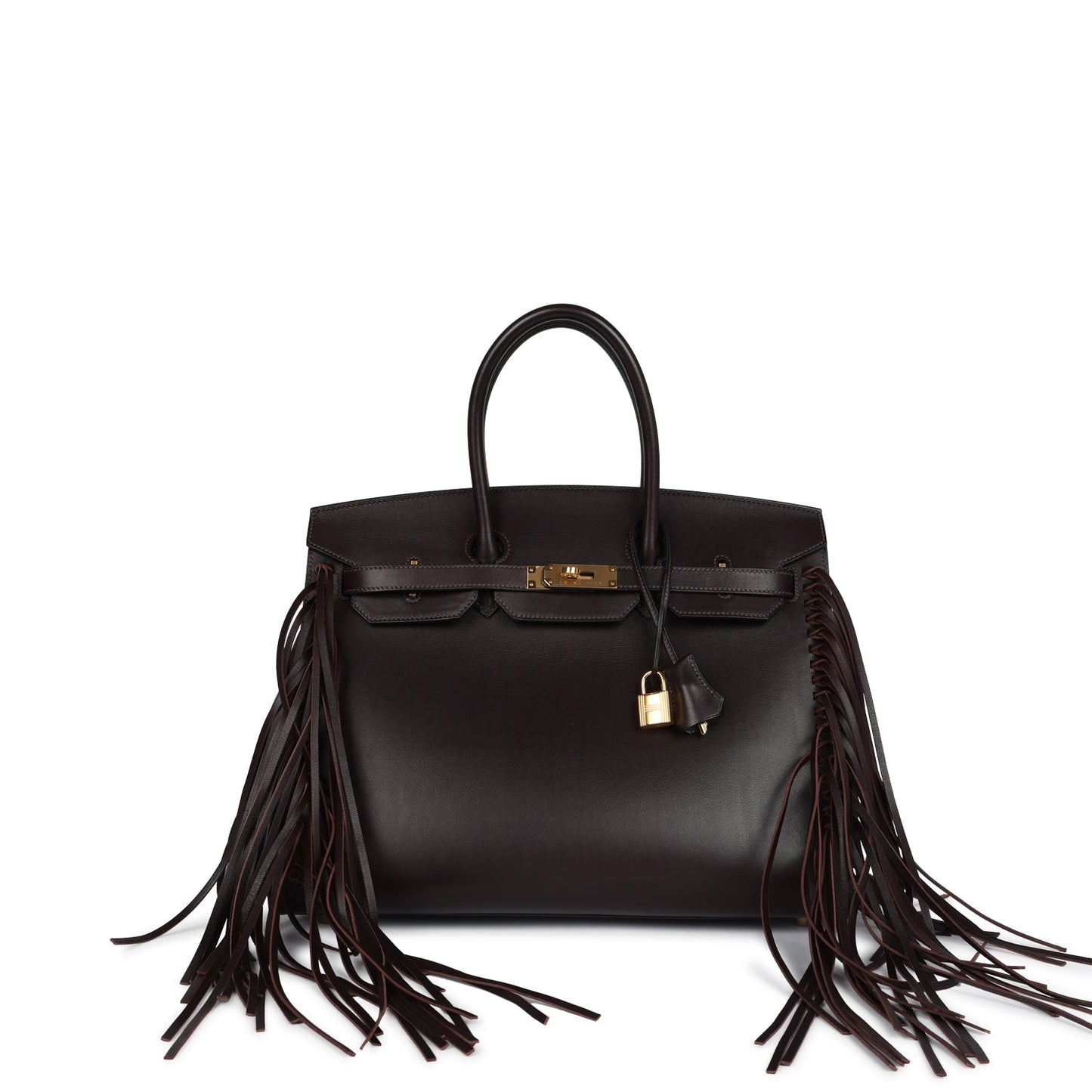 Hermes Anate Birkin 35 Chocolat Evergrain Gold Hardware