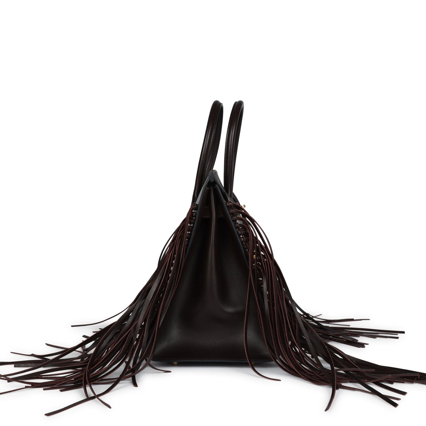 Hermes Anate Birkin 35 Chocolat Evergrain Gold Hardware