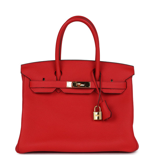 Hermes Birkin 30 Rouge de Coeur Togo Gold Hardware