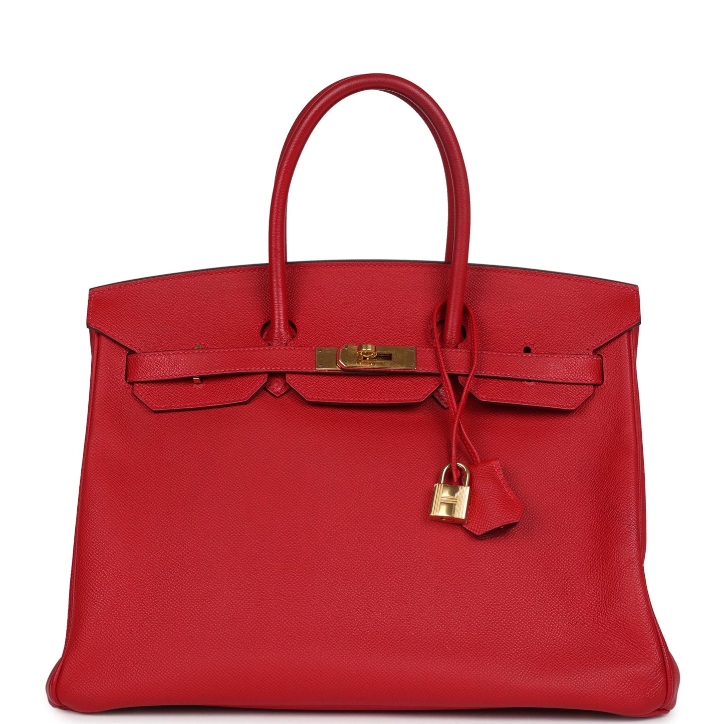 Hermes Birkin 35 Rouge Casaque Epsom Gold Hardware
