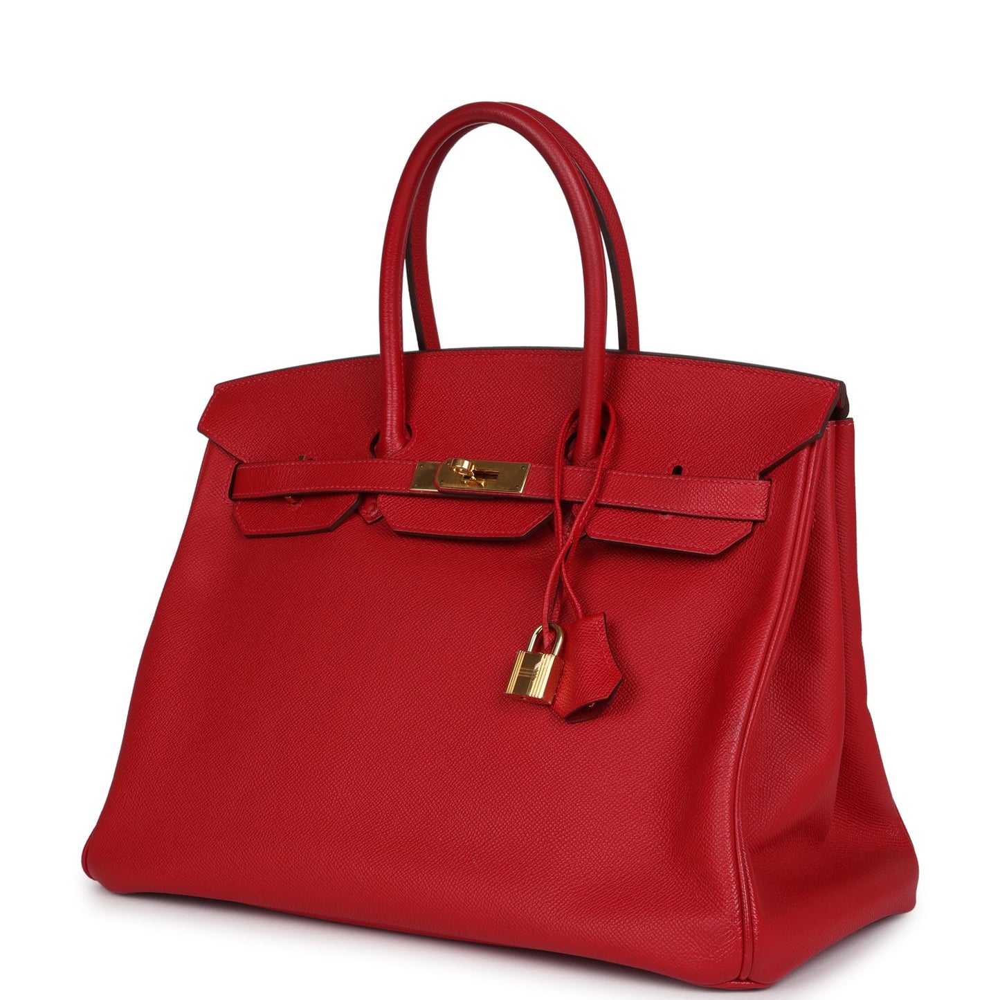 Hermes Birkin 35 Rouge Casaque Epsom Gold Hardware