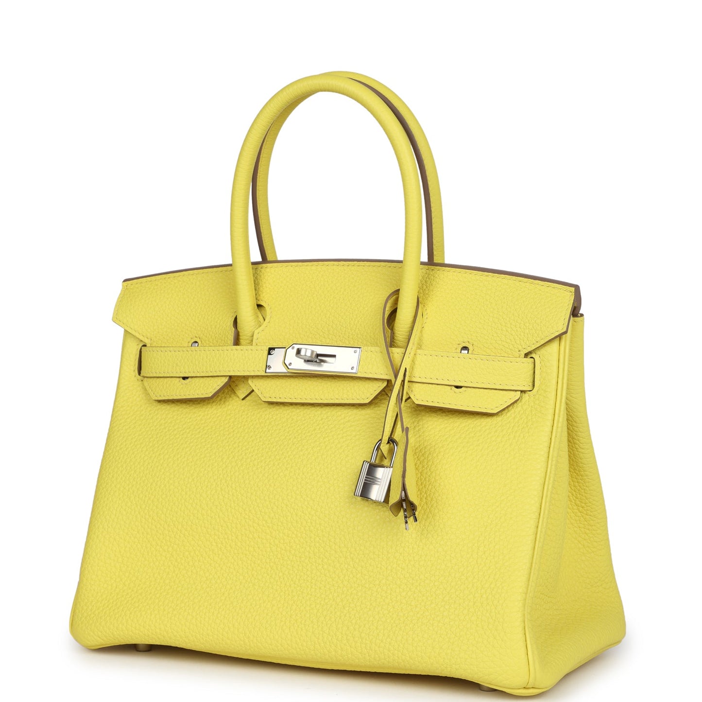 Hermes Birkin 30 Lime Clemence Palladium Hardware