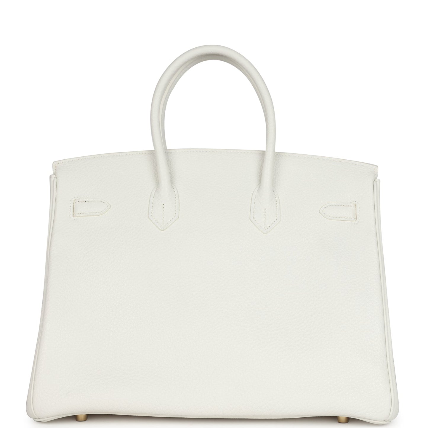 Hermes Birkin 35 White Clemence Gold Hardware