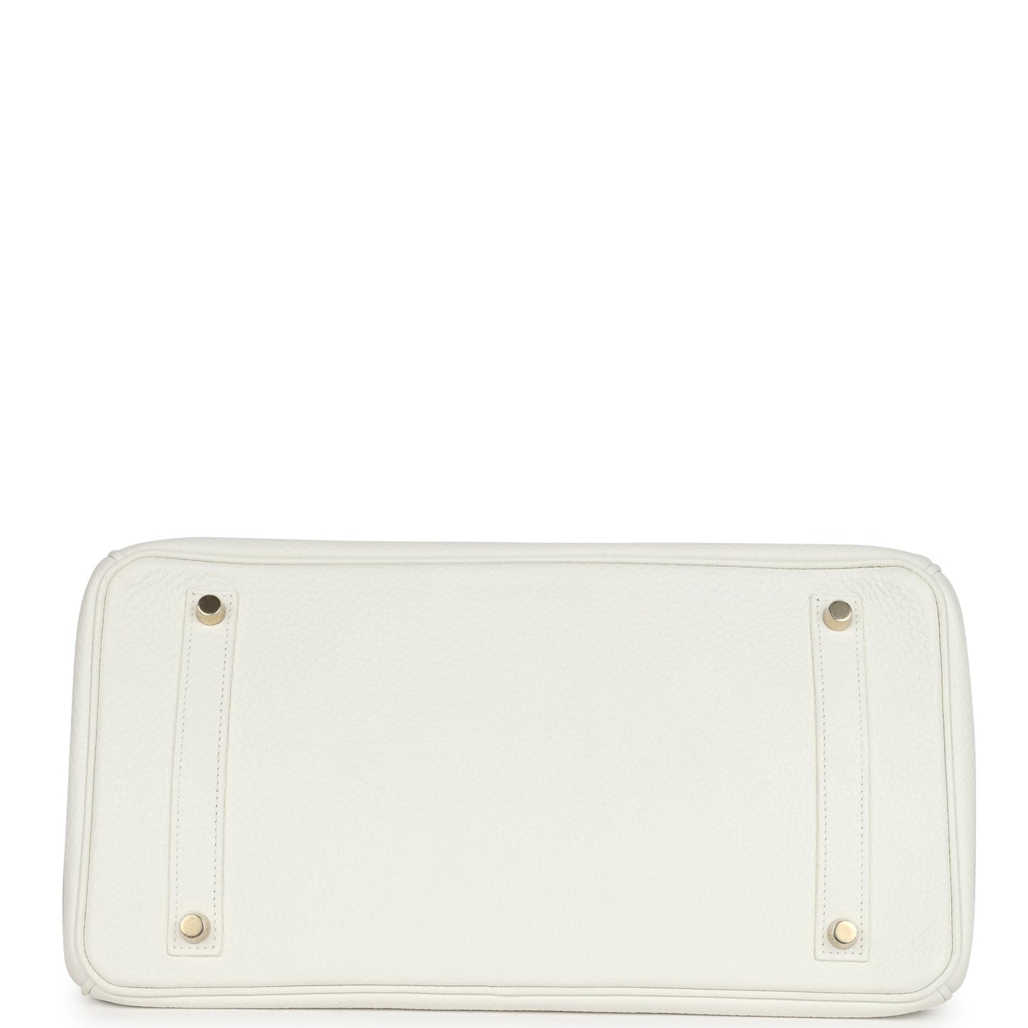 Hermes Birkin 35 White Clemence Gold Hardware