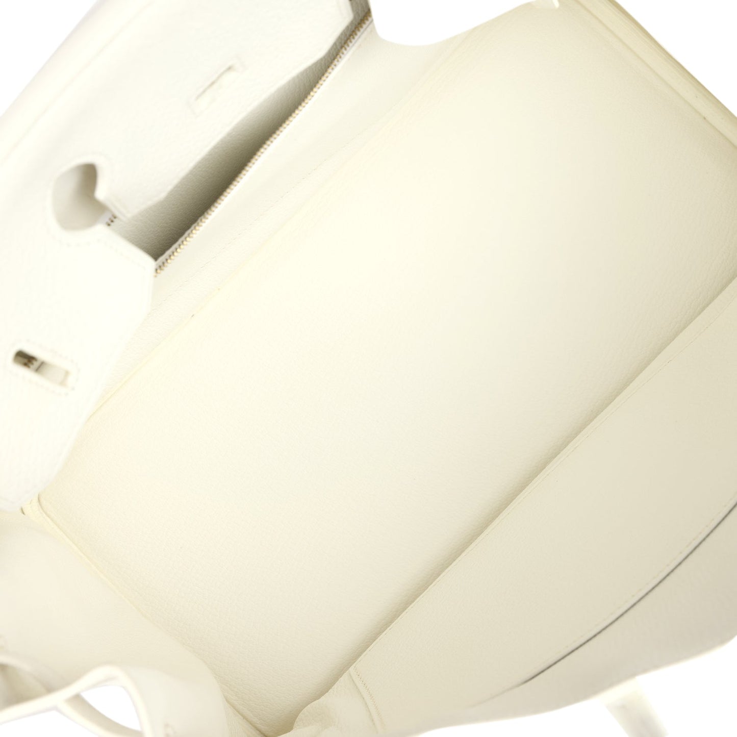 Hermes Birkin 35 White Clemence Gold Hardware