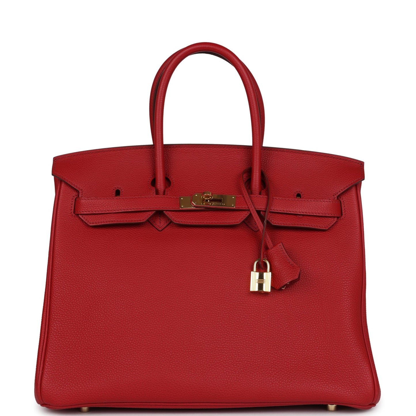 Hermes Birkin 35 Rouge Garance Togo Gold Hardware