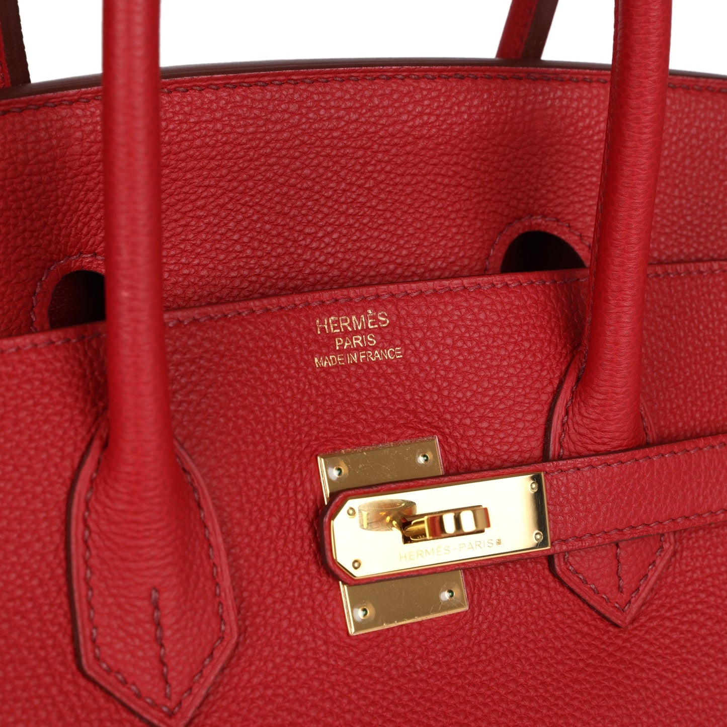 Hermes Birkin 35 Rouge Garance Togo Gold Hardware