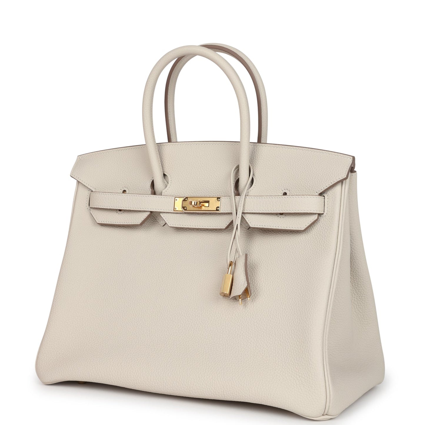 Hermes Birkin 35 Craie Togo Gold Hardware
