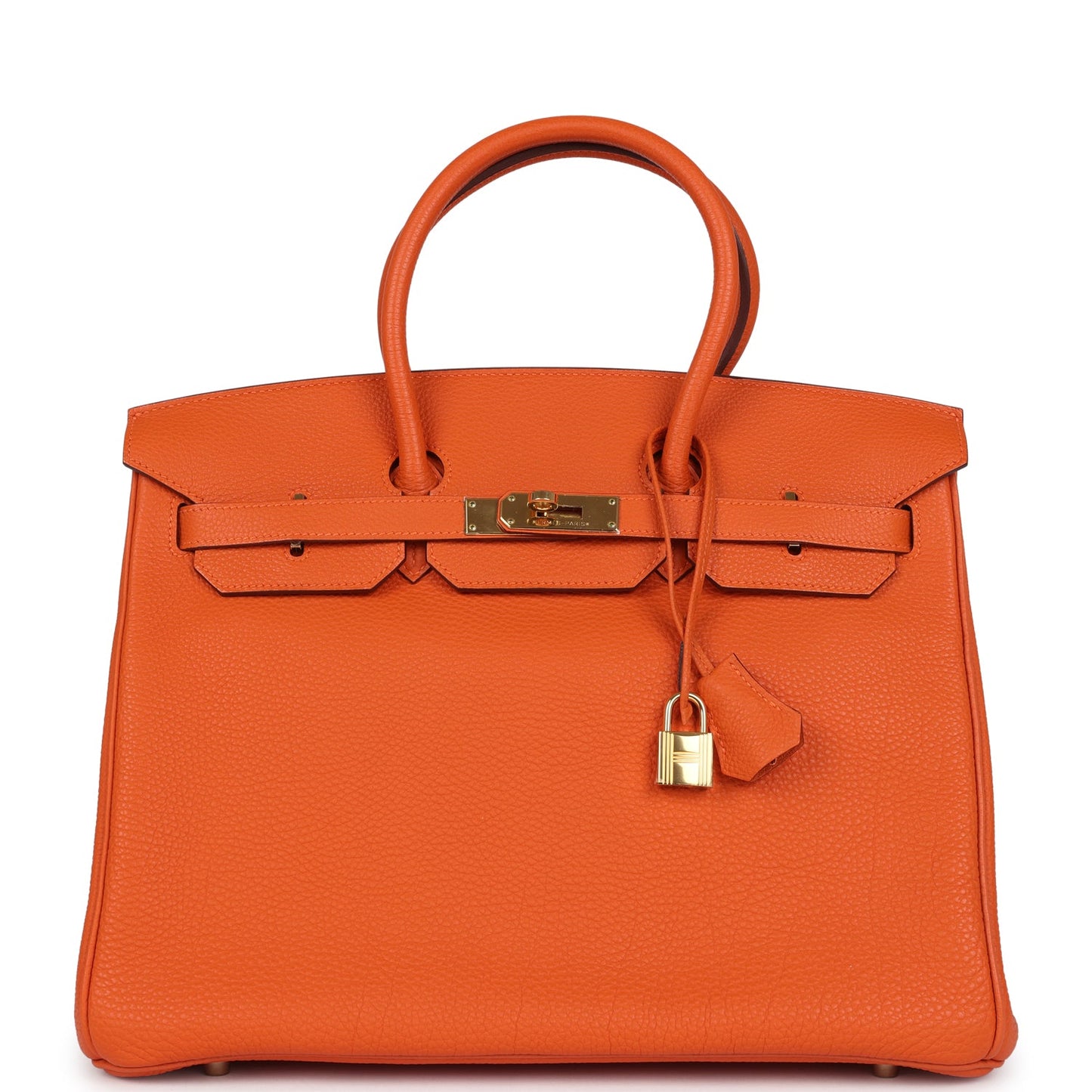 Hermes Birkin 35 Orange Togo Gold Hardware