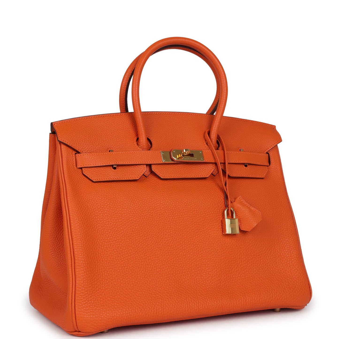 Hermes Birkin 35 Orange Togo Gold Hardware
